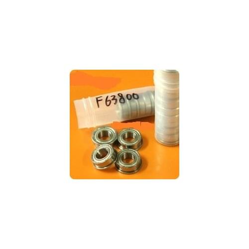 High quality 10PCS F63800ZZ (10*19*7)Bearings Flanged ball Bearings F63800ZZ