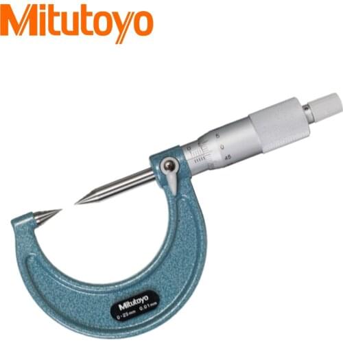 112-201 0-25mm Mitutoyo Point Spindle Micrometers with Anvil Measure Cnc Tool 0.01mm