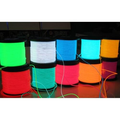 5m/lot EL Cold light fluorescent dance light luminous decorative lines LED luminescence line EL line fluorescence EL Wire
