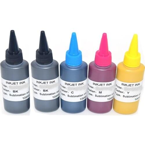5PCS 100m/pc sublimation ink for epson XP-520 XP-600 XP-610 XP-620 XP-700 XP-800 XP-810 XP-820 printers