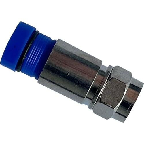 75-5 Extrusion F head Inch Two Four shielding Cable TV cable terminal extrusion head RG6 F head connector