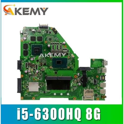 8G RAM I5-6300HQ GTX950M X550VX Laptop motherboard for ASUS X550VX X550VQ W50V FH5900V Test X550VX mainboard test ok