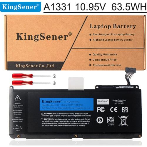 Kingsener New A1331 Laptop Battery For Apple MacBook 13.3" A1331 A1342 Unibody MC207LL/A MC516LL/A 020-6809-A 10.95V 63.5WH