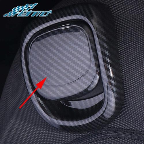 For MINI Cooper F56 F55 Accessories Decoration Car Seat Back Handle Sticker Frame Cover For MINI JCW F56 Parts Carbon Fiber