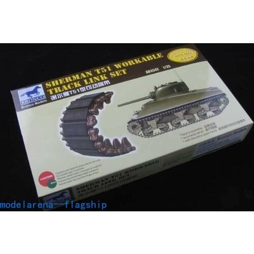 BRONCO AB3542 1/35 Sherman T51 Workable Track Link Set Plastic Model Building Kit
