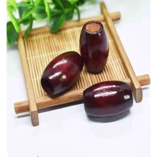 50pcs big hole beads 30*20mm oval wooden beads diy jewelry accessory decoration