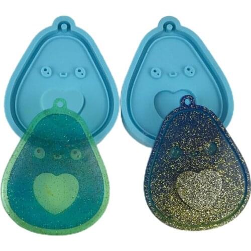 C1FC Keychain Epoxy Resin Mold DIY Craft Jewelry Casting Tool Pendants Silicone Mould