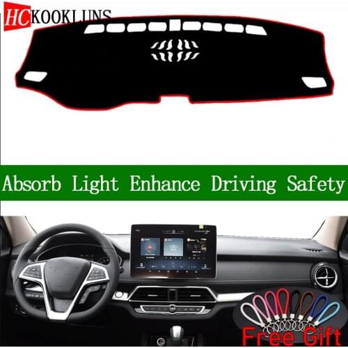 For BYD SONG DM 2019 Dashboard Cover Sun Shade Dash Mat Pad Carpet Car Stickers Interior Accessories