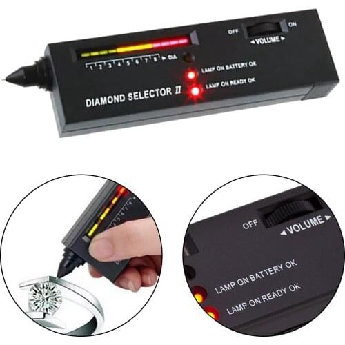 Digital Moissanite Diamond Jewelry Testing Tool Black High Accuracy