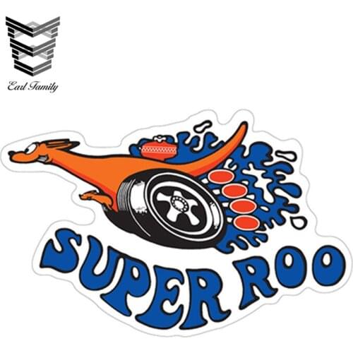 EARLFAMILY 12cm x 7.7cm XW Super Roo Vinyl Decal Sticker Set Car Styling Car Stickers for Car Truck SUV Window Bumper