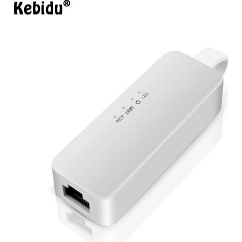 Kebidu USB Ethernet Adapter USB 2.0/3.0 100/1000Mbps Gigabit RJ45 Lan USB Network Converter Adapter For Computer Laptop Notebook