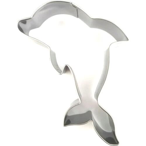 Dolphin Cookie Cutter Ocean Animal Stainless Steel Biscuit Cutter Cookie Mold Baking Tools for Cakes