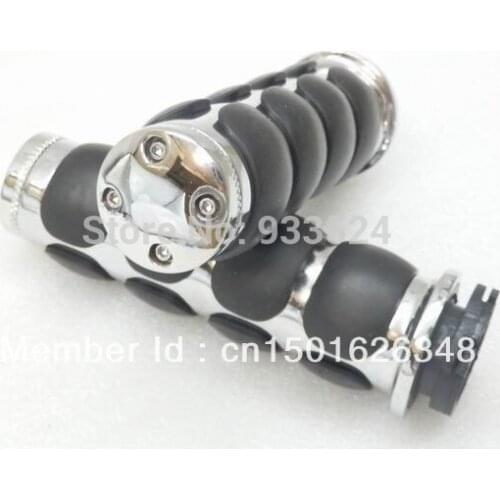 CHROME SPIKE 1" HAND GRIPS 25mm for Harley Sportster Dyna Softail Kawasaki KZ Vulcan 800 1500 1600 2000 Ninja Bobber Chopper