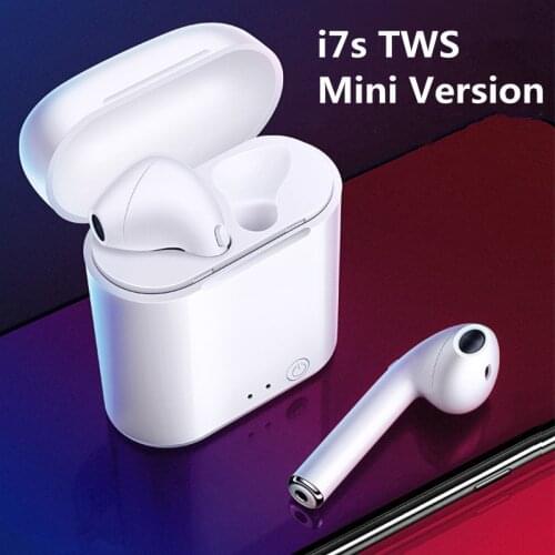 I7s Mini TWS Bluetooth Earphones Sports Wireless Earbuds Headset Stereo Headphone With Mic Charging Box and mic for All Phone
