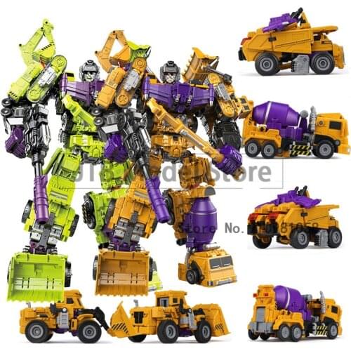Jinjiang G1 Devastator Transformation Action Figure Movie Model Deformation Toys For Kid KO JINBAO 8008 NBK 3349 Car Robot Figma