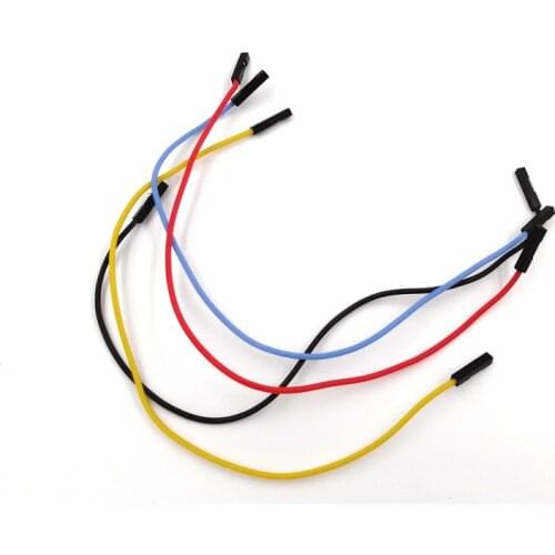 4Pcs/lot 20cm Soft Silicon Wire 24AWG 1Pin Female To Female Jumper Wire Dupont Cable for Racing Drone Board