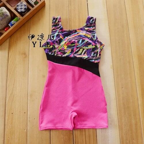 Girls One-piece Splice Sleeveless Ballet Tutu Dancewear Costumes for Gymnastics Leotards Professional Ballet Dancing Bodysuits