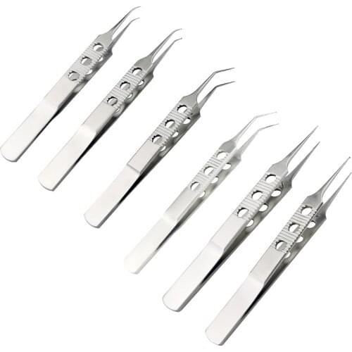 Stainless Steel Micros Forceps Ophthalmic Tweezer Tweezers Platforms Ophthalmic Eye Instrument