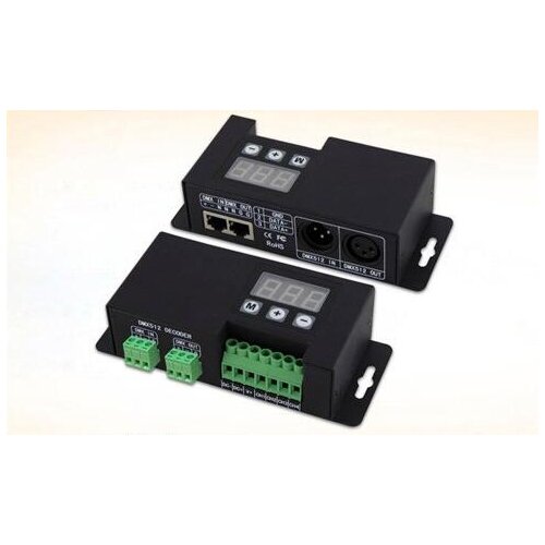 MX512 Signal Decoder Dream Color Decoder support TM1803,TM1804,TM1809 driving IC;DC5V-24V Output TM1809 Signal DMX Controller