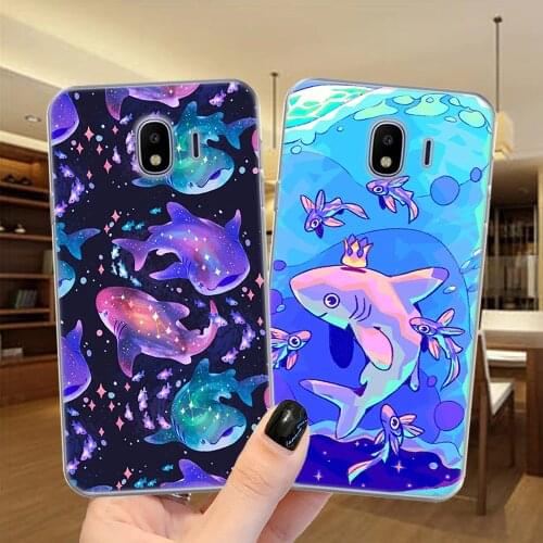 Cosmic Whale Shark Soft Silicone Phone Case Cover For Samsung M51 M11 M21 M31S M31 M10 M20 M30 M40 J4 J6 Plus J3 J5 J7
