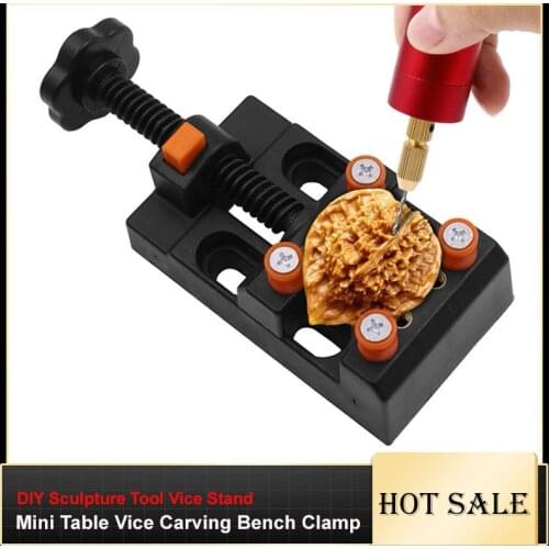 Mini Table Vice Carving Bench Clamp Clock Jewelry Repair Bench Vise DIY Sculpture Tool Vice Stand Adjustable Pliers Hand Tools