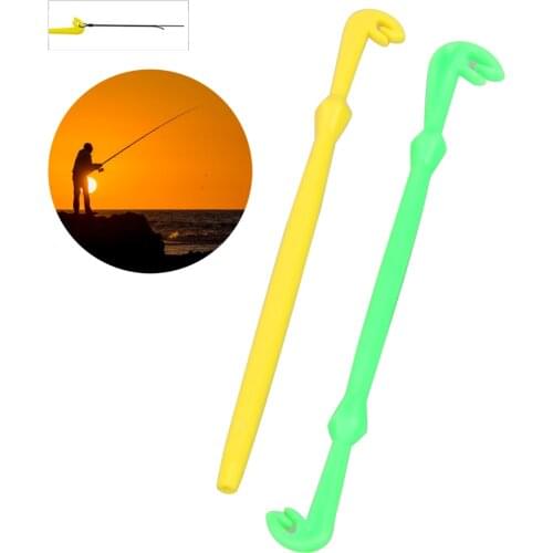 New 2Pcs Easy Hook Loop Tyer Disgorger Tool Tie Fast Knot Tying Tool for Fly Fishing Line Tier Kit Fishing Detacher Device Pesca
