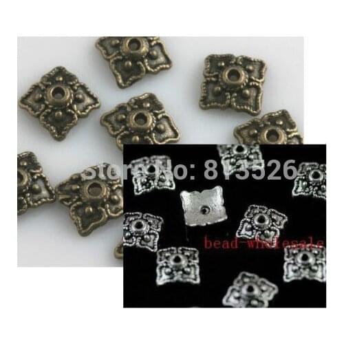 OMH wholesale 30pcs Bronze Tone Finding Diy Bead Caps 8mm U Pick Color ZL204