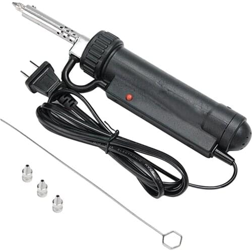 Practical Welding Soldering Tin Sucker Vacuum 110v Desoldering Pump Iron With Nozzle Automatic Removal Pen Handheld Tool Set