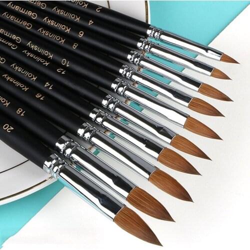 Professional Manicure UV Gel Brush Pen Acrylic Nail Brush Stripe Flower Painting Carving Drawing Pen Powder Pedicure Art Tools