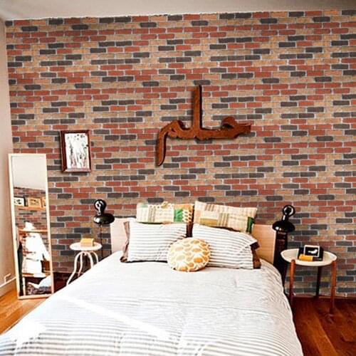 45CM*100CM Self-adhesive Wallpaper Stone Wallpaper Faux Brick 3D Wallpaper For Bedroom Living Room Walls Home Decoration Sticker