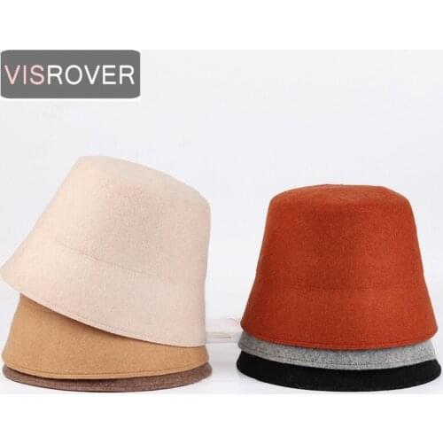 VISROVER 6 Colorway Unisex 100% wool Woman Winter Hat Mocha Autumn Bonnet Real wool Man Woman Warm Skullies Gift Wholesales