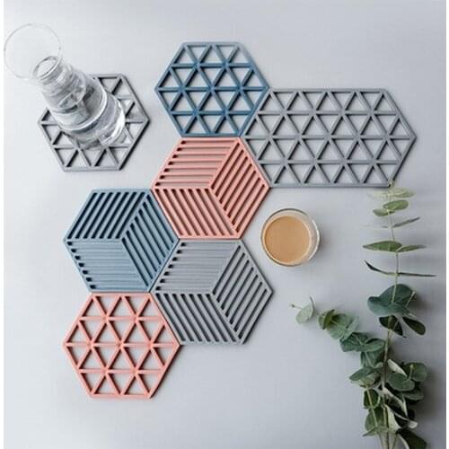 1 Pcs Silicone Dining Table Placemat Coaster bowl teacup pad Kitchen Accessories Mat Cup Bar Mug Cartoon Animal insulation Pads