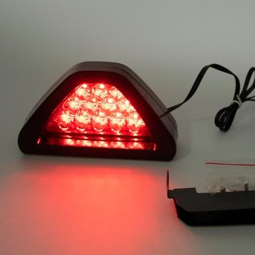 DRL Red 12 LED Rear Tail Stop Fog Triangular Brake Light Stop Safety Lamp Car Motor LED Rear Tail Light