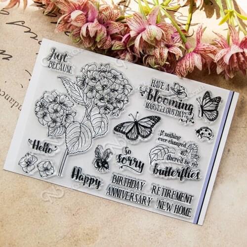 Spring Transparent Clear Silicone Stamp/Seal for DIY scrapbooking/photo album Decorative clear stamp 199