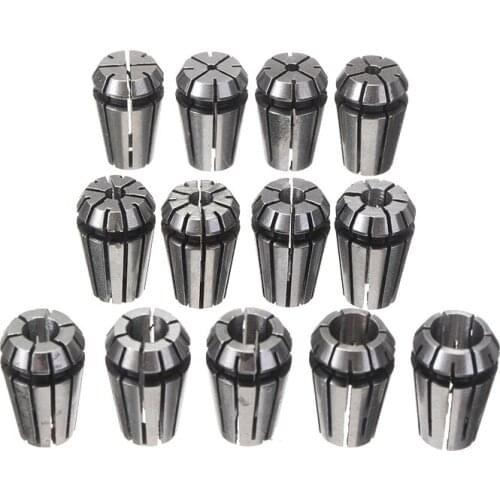 13pcs ER11 High Precision Spring Collets Engraving Machine Spindle CNC Machining Center Collet Set