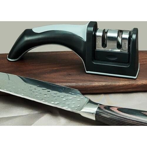 2 in 1 Sharpener ceramic kitchen knife scissors scissors sharpener tool diamond coated non-slip base Carbon steel Fast home