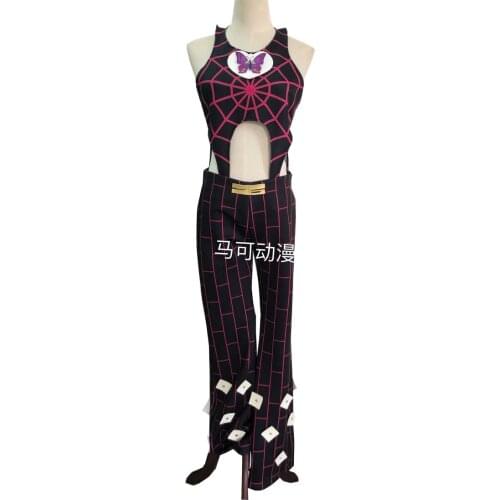 2020 JoJos Bizarre Adventure Cosplay Jolyne Cujoh Kujo Costume Top+Pant
