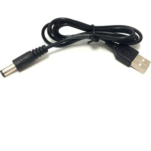 50 pcs High Speed USB 2.0 to DC 2.5mm Power Cable for Mp3 Mp4 5.5x2.5 mm Cable Support 2A