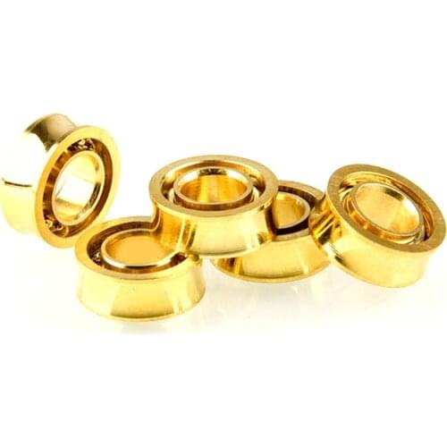 6pcs R188KK UR188 Gold Plated Bearing For Fidget Spinner Yoyos Fan Y4UD