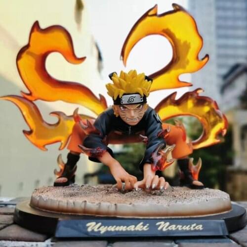 Naruto Anime Figure Uzumaki Naruto PVC Figurine Kurama Ninetales Figma Brinquedos Juguetes Shippuden Toys Dolls Collection Model