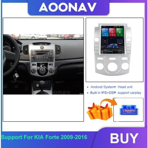 Car Radio For KIA Forte 2009-2016 Vertical Screen GPS Navigation Auto Radio 128G Android System Multimedia Player