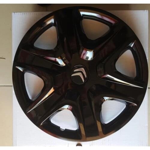 Car Wheel Cover R15 inch Piano Bright Black Hub Caps For Citroen Berlingo C-Elysee 15 inch 4pcs/set With Replacement Emblem