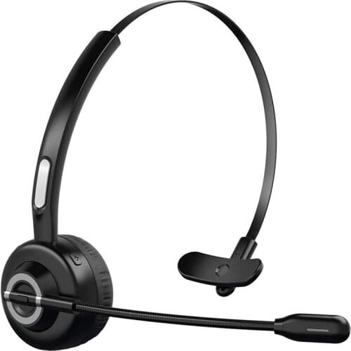 Bluetooth Headphones with Microphone, Wireless Headset on Ear, Noise Canceling PC Headset for Cell Phones PC Tablet