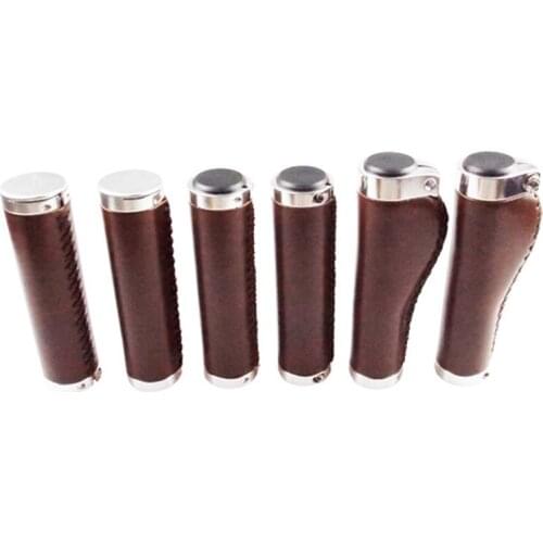 Retro bicycle grip cover dead fly mountain bike grip Vintage Design Handlebar PU Grip Comfortable Accessories hand made