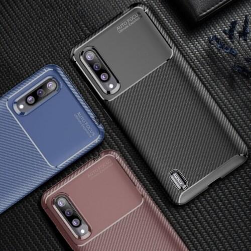 Mi A3 Business Carbon Case for Xiaomi Mi A3 Lite Cover for Redmi 7 Cover Silicone TPU Soft Back Funda for Mi CC 9 SE Capa Bumper