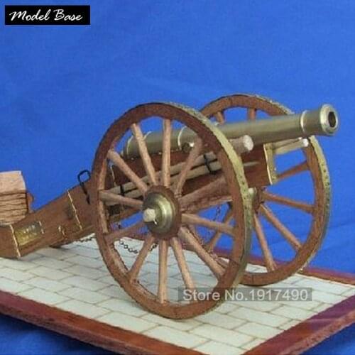 Wooden Ship Models Kits Diy Train Hobby Model Boats Wood 3d Laser Cut Scale 1/20 Napoleonic Era Field Artillery Cannon Model Kit