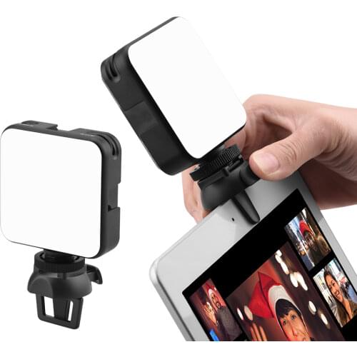 Dimmable Video Light for Tablets Mobile Phones Online Video Cold Shoe 1/4 Threaded Mouth Youtube Live Photographic Equipment