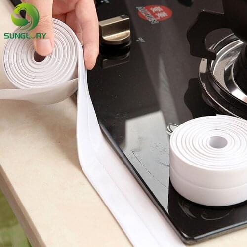 Home Bathroom Bathtub Kitchen PVC Wall Stickers Art Sealing Strip Sealant Tape Mildew Resistant Waterproof Pegatinas Repair Tape