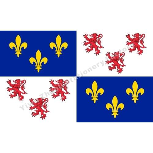 France Picardie Flag 150X90cm (3x5FT) 120g 100D Polyester Double Stitched High Quality Banner Free Shipping
