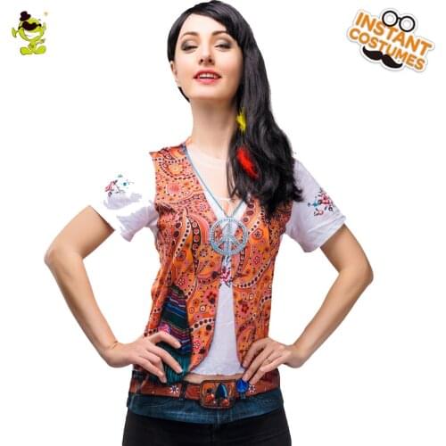 New Design 3D Printed Indian Woman T-shirt Costumes Adult Women Carnival Party Classical India Lady Cosplay Fancy T-shirt